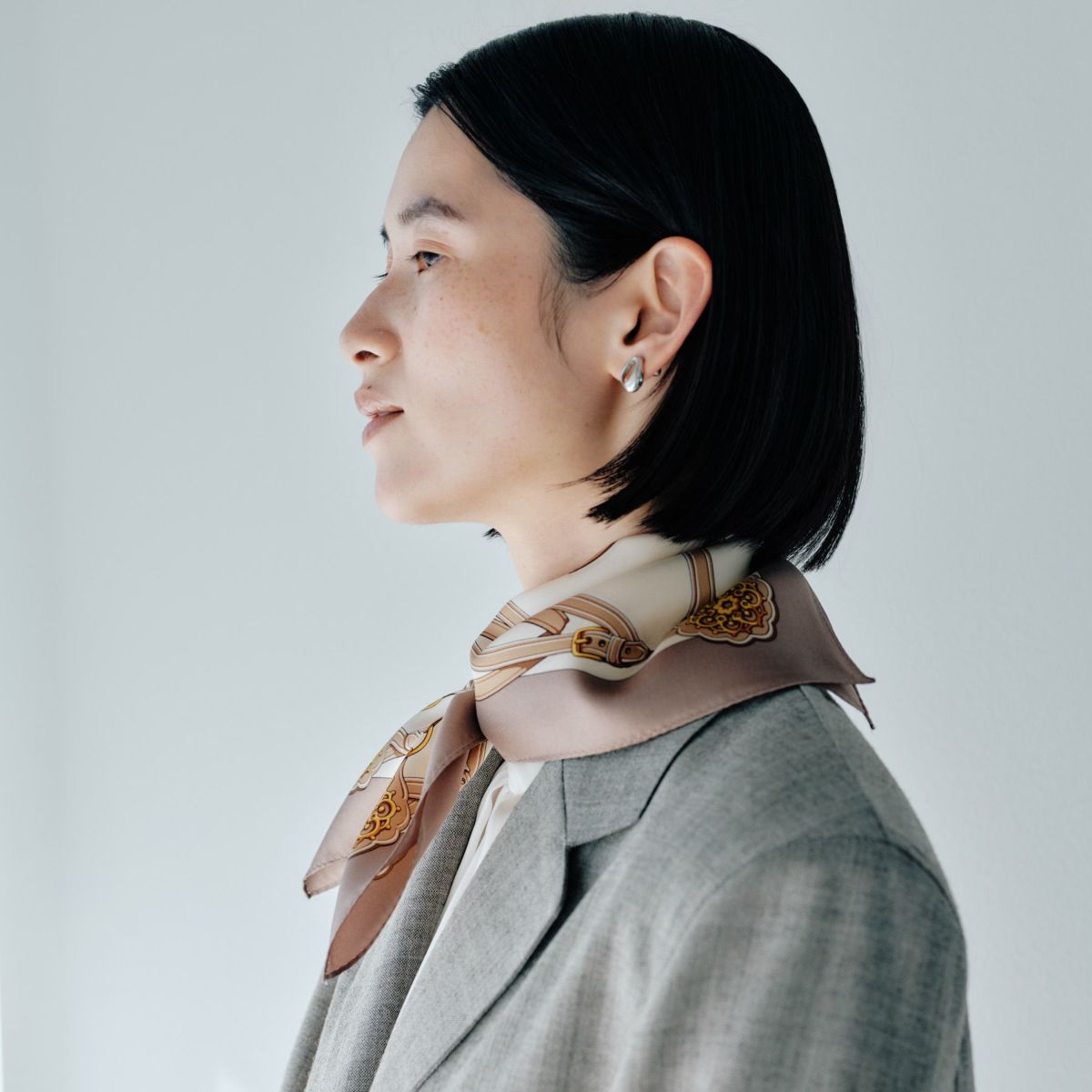 チェーン柄スカーフ