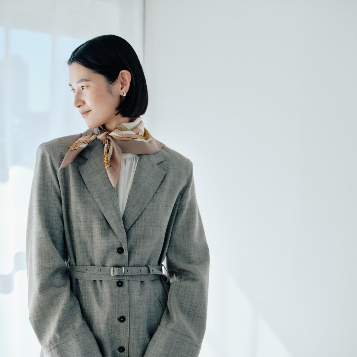 チェーン柄スカーフ