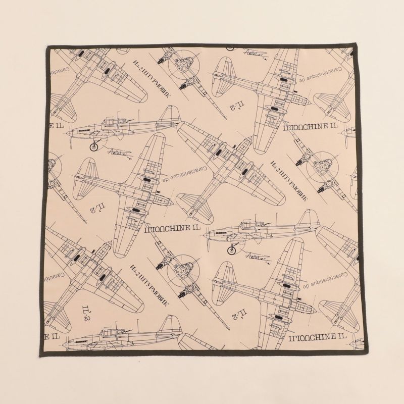 飛行機柄スカーフ