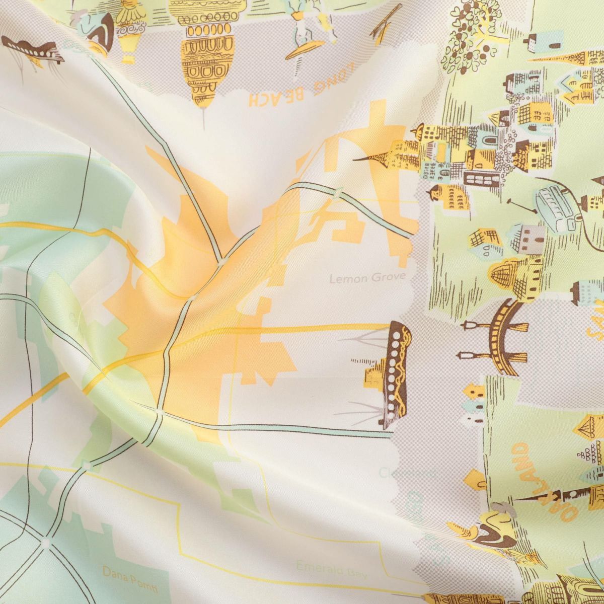  マップ柄スカーフ