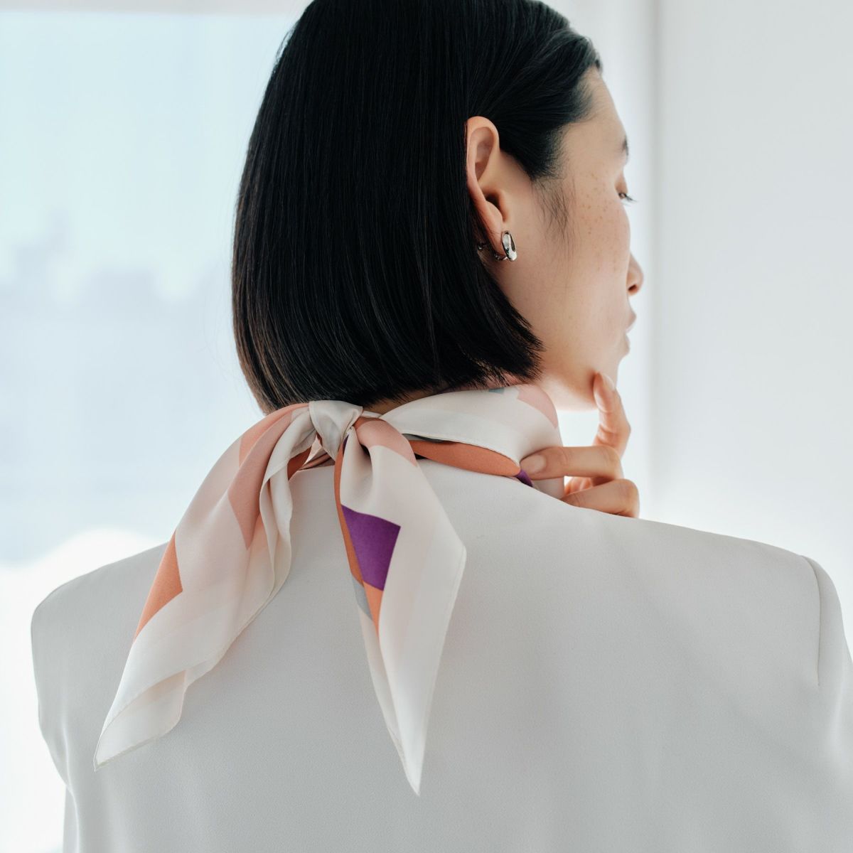 ランダムストライプスカーフ