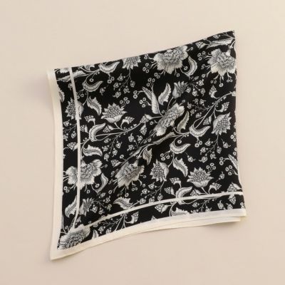 馬とビットの総柄スカーフ 65cm 70s80sヴィンテージスカーフ 馬