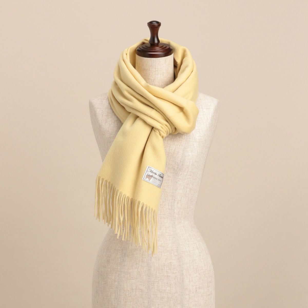 カシミヤビッグペールカラーストール