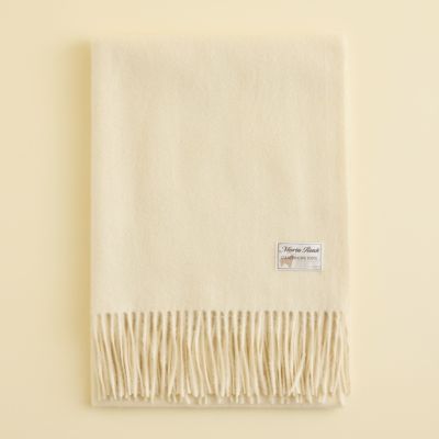 カシミヤ100%無地ストール＜オフホワイト＞