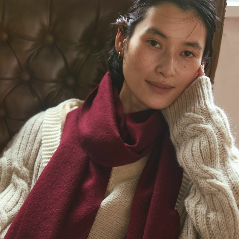 カシミヤ100%無地マフラー