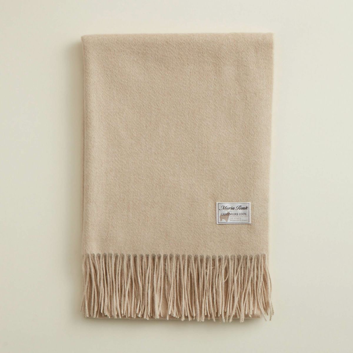 【無染色】カシミヤ100%無地ストール