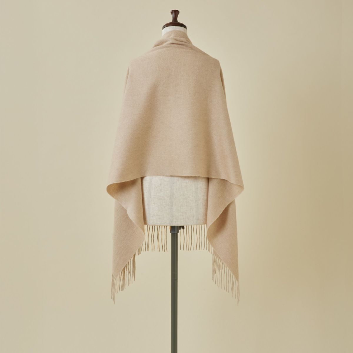 【無染色】カシミヤ100%無地ストール