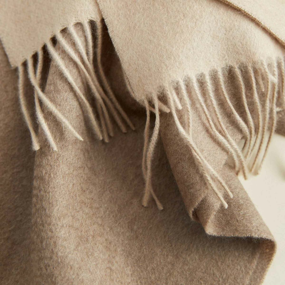 【無染色】カシミヤ100%無地ストール