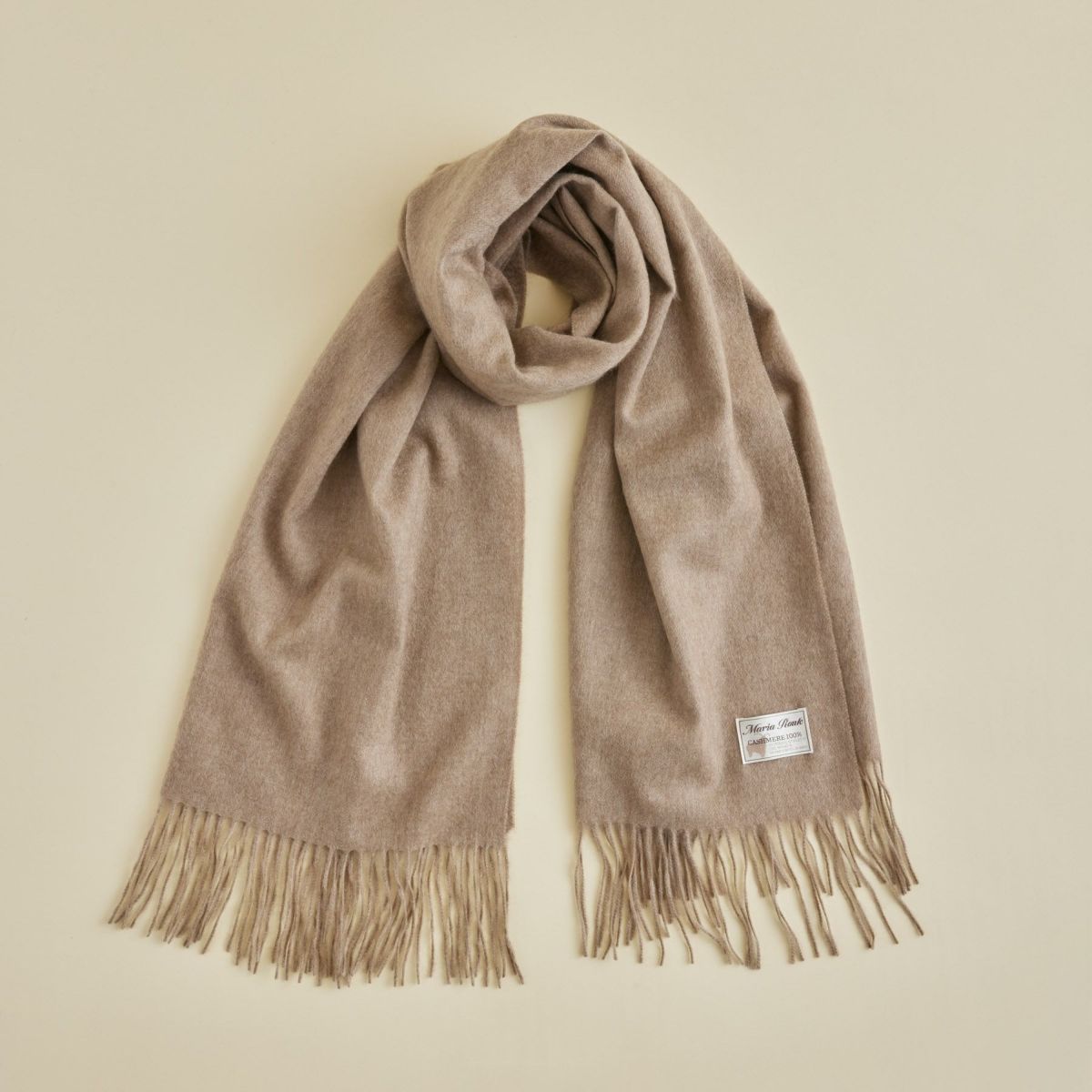 【無染色】カシミヤ100%無地ストール