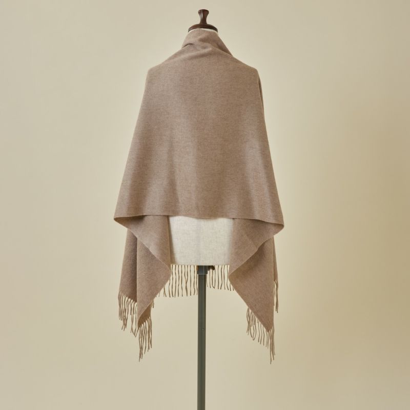 【無染色】カシミヤ100%無地ストール