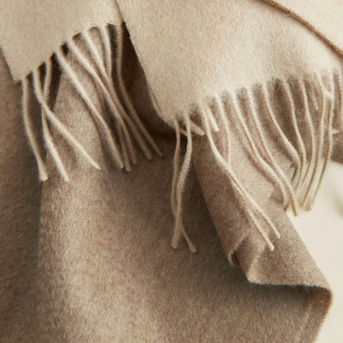 【無染色】カシミヤ100%無地ストール