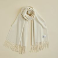 【無染色】カシミヤ100%大判無地ストール