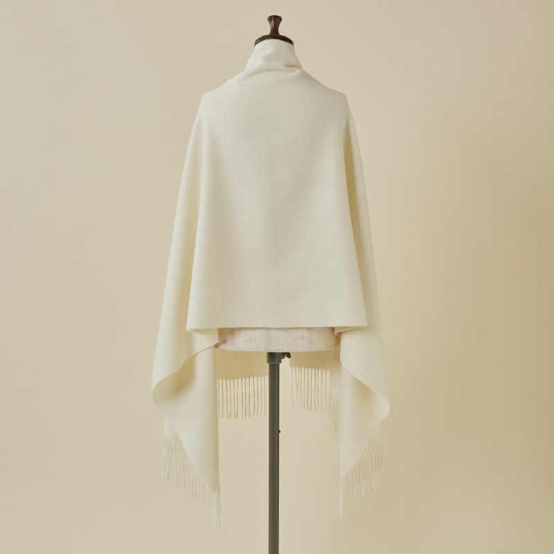 【無染色】カシミヤ100%大判無地ストール