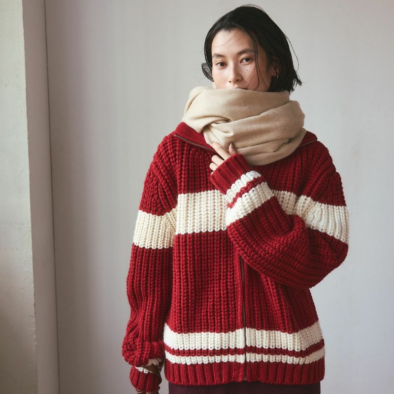 無染色】カシミヤ100%大判無地ストール＜ベージュ＞ | Maria Rouk