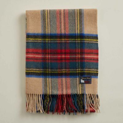 イングランドチェックウールストール