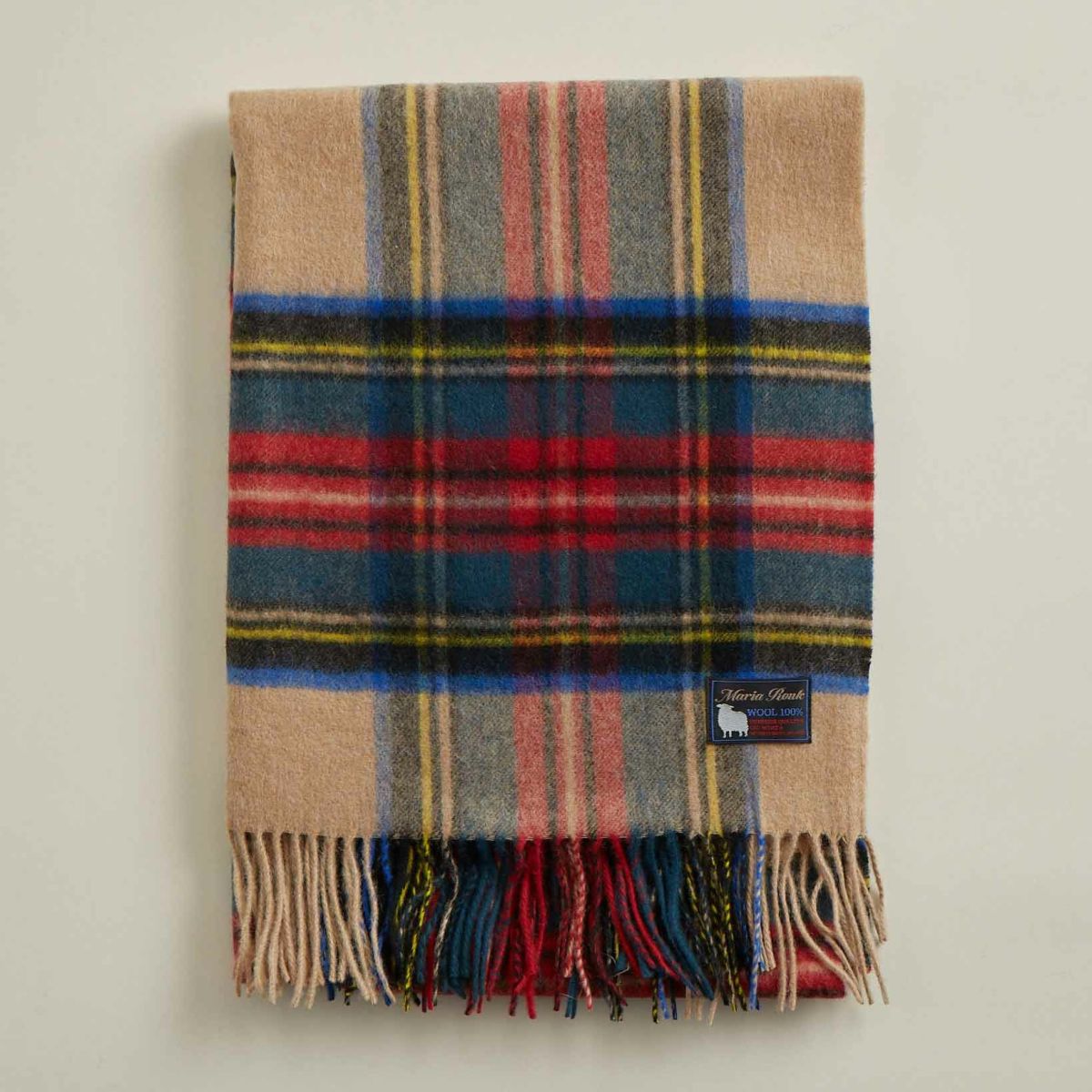 イングランドチェックウールストール