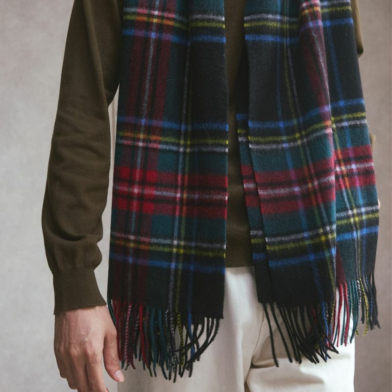イングランドチェックウールストール