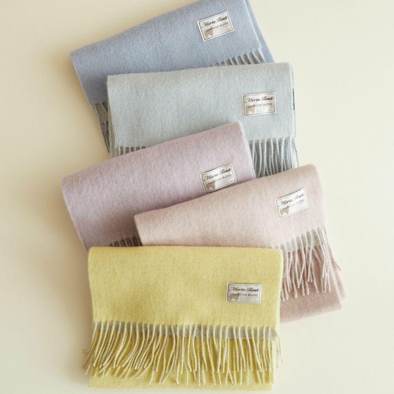 カシミヤブレンドリバーシブルマフラー