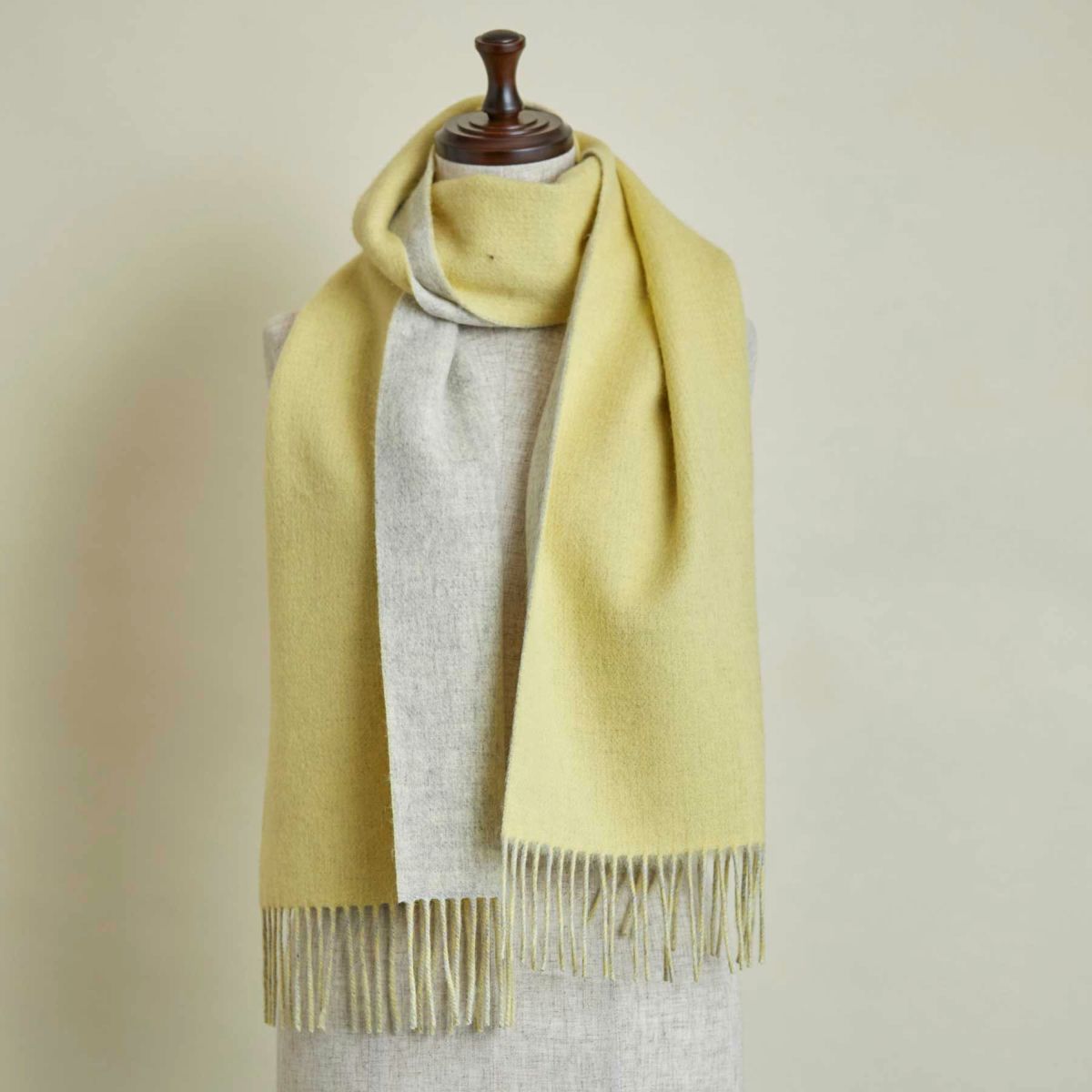 カシミヤブレンドリバーシブルマフラー