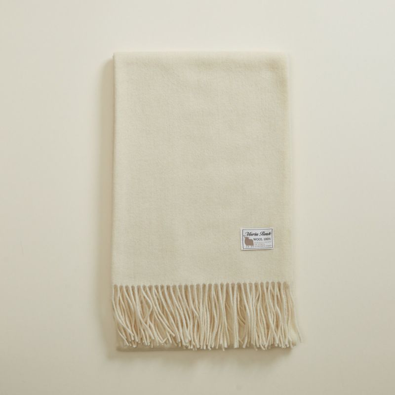  ウール100%大判無地ストール