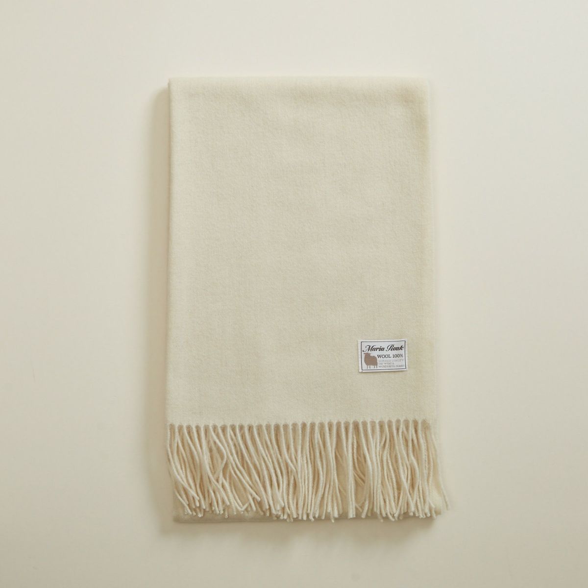  ウール100%大判無地ストール