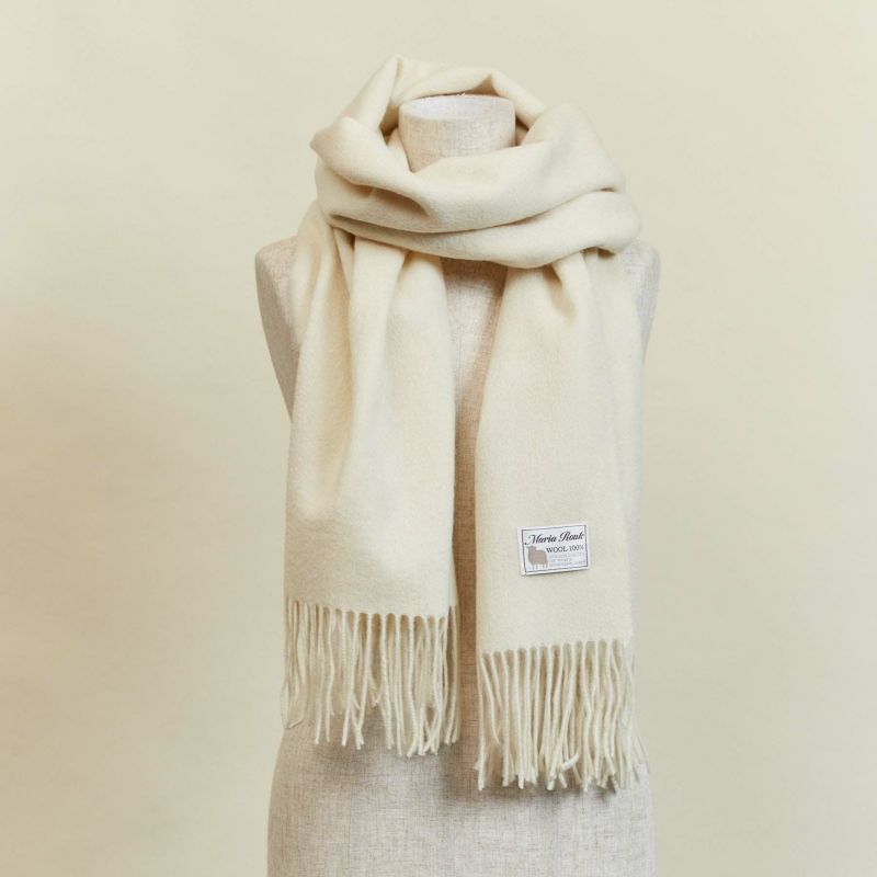  ウール100%大判無地ストール