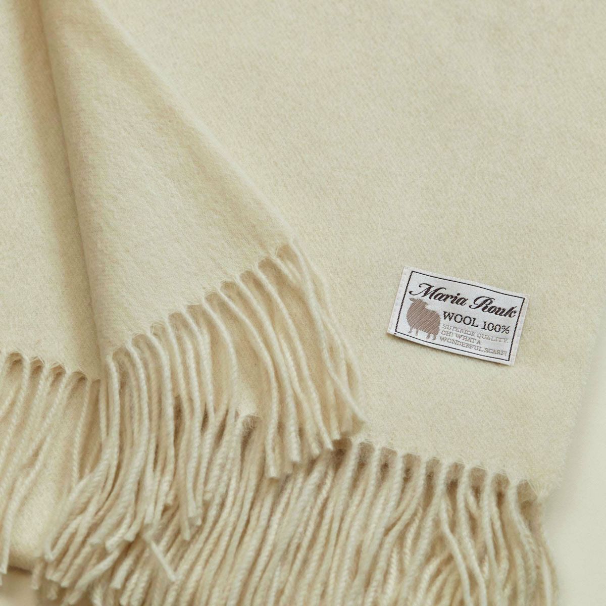  ウール100%大判無地ストール