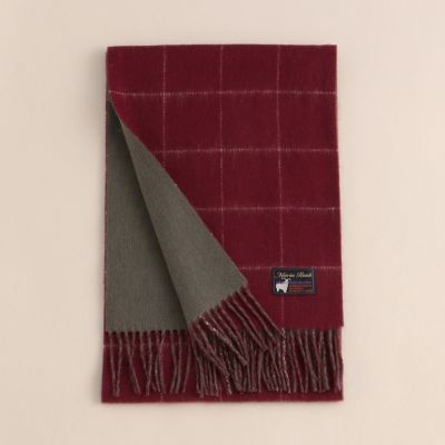 ギャップ リバーシブルマフラー 赤と茶のストライプ(GAP ギャップ リバーシブルマフラー 赤と茶のストライプ(GAP