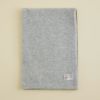 カシミヤブレンドニット大判ストール＜杢グレー＞