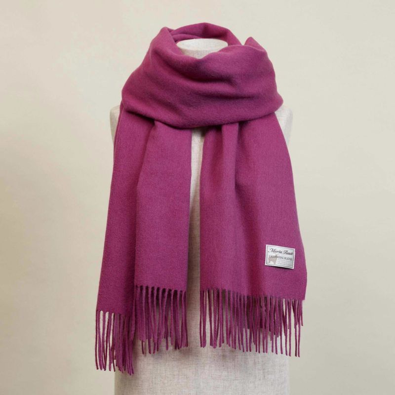 カシミヤブレンド大判無地ストール