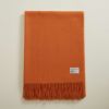 カシミヤブレンド大判無地ストール＜オレンジ＞
