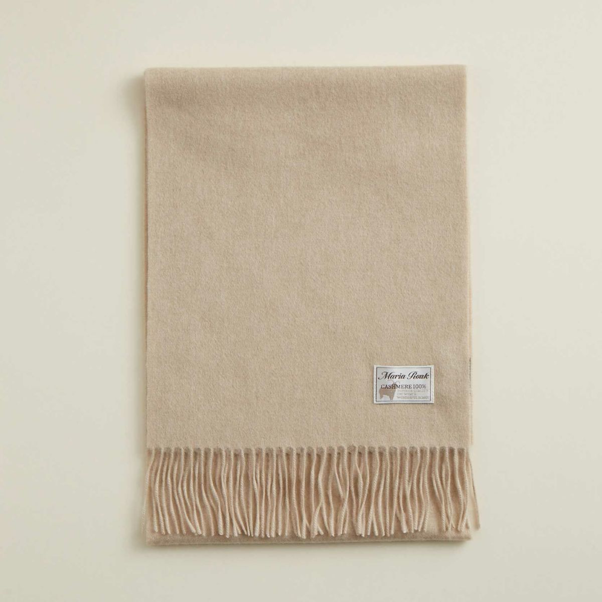 【無染色】カシミヤ100%無地マフラー