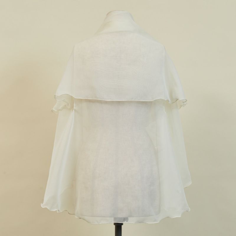  シフォンケープ＜アイボリー＞ 日本製