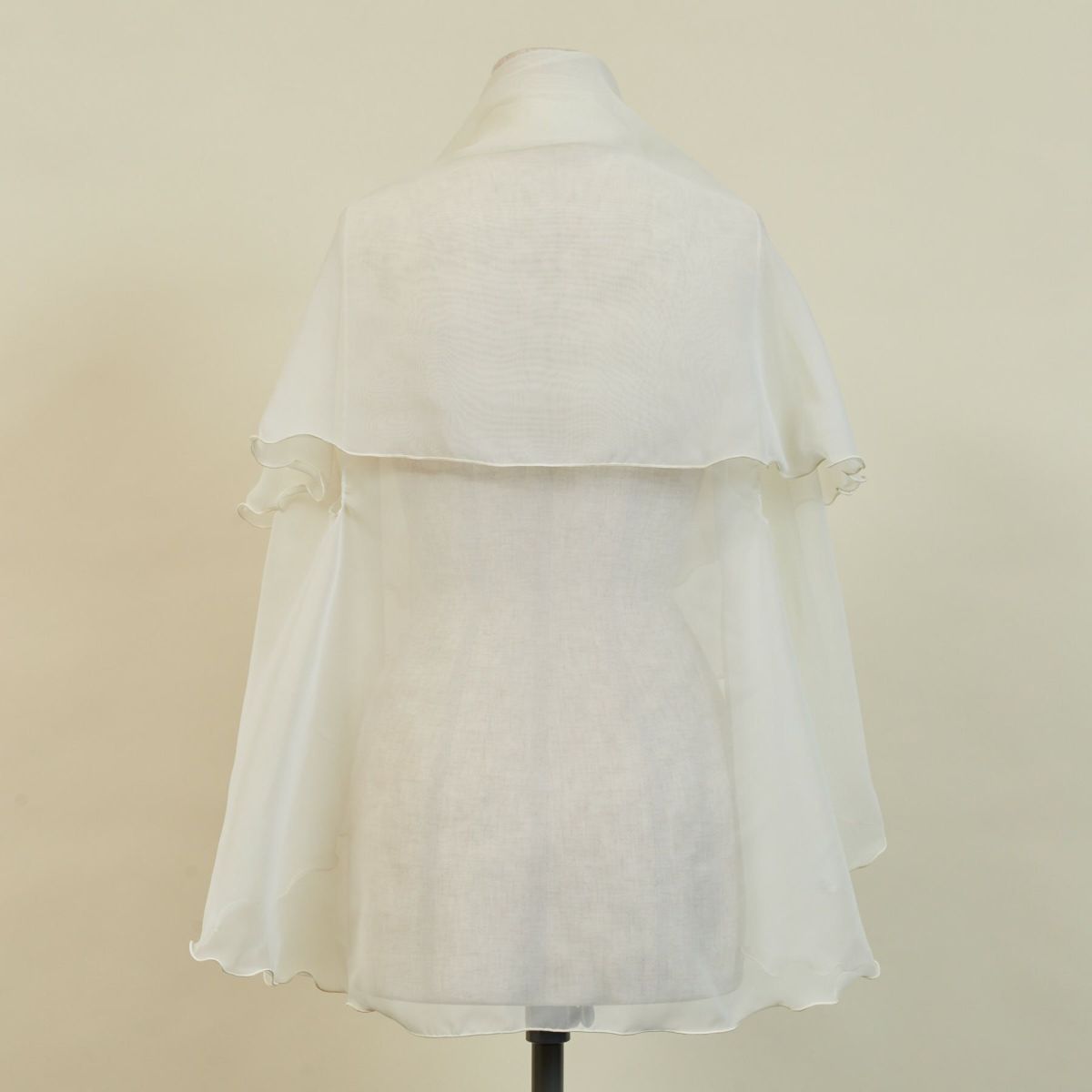  シフォンケープ＜アイボリー＞ 日本製