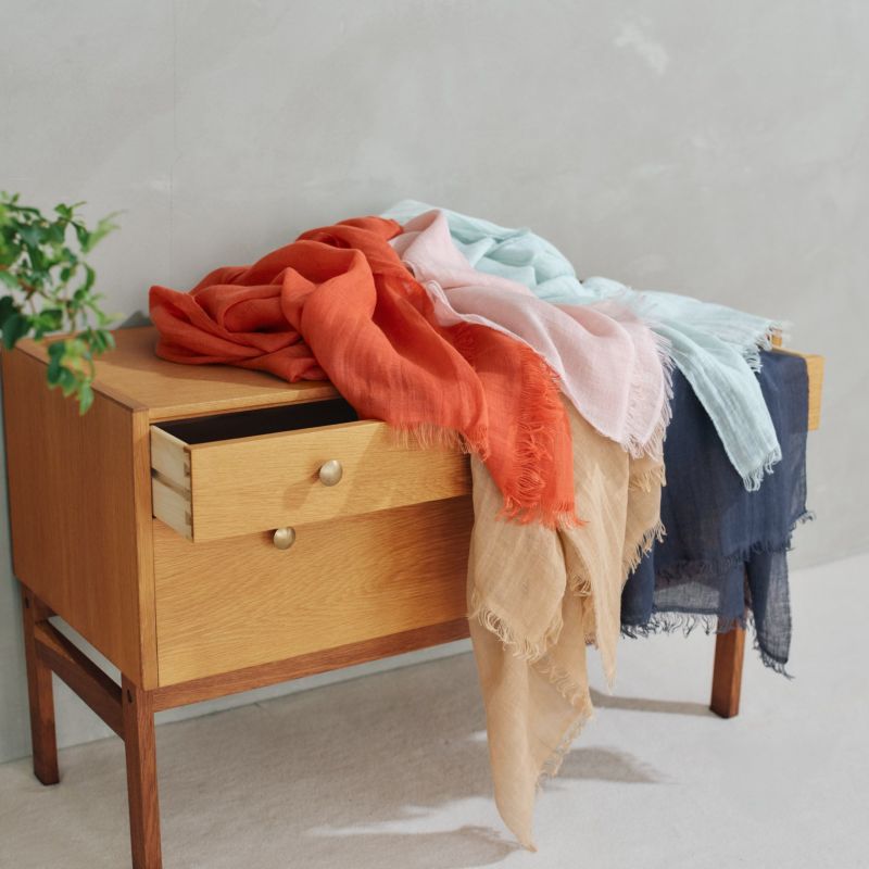  大判リネンストール イタリア製