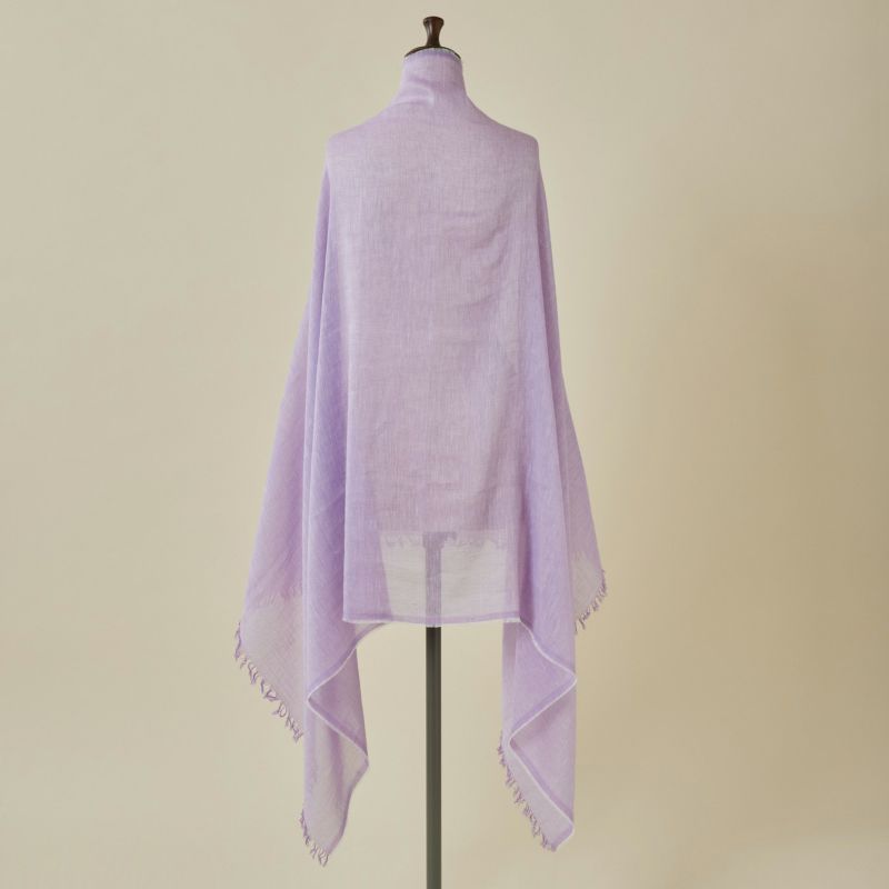 大判リネンコットンストール＜パープル＞ イタリア製