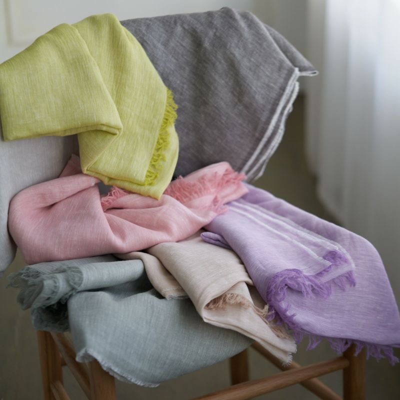  大判リネンコットンストール