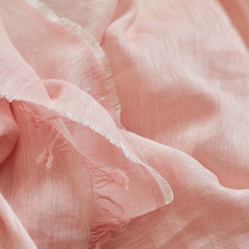 大判リネンコットンストール＜ピンク＞