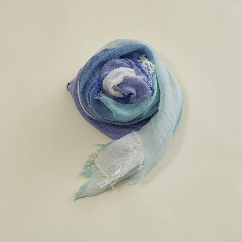 コットンスクエアチェックストール