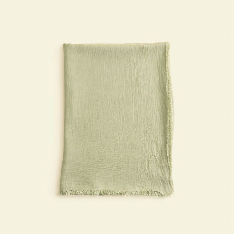 イタリア製大判モダールカシミヤストール＜カーキ＞