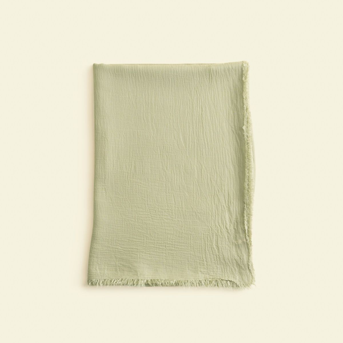 イタリア製大判モダールカシミヤストール＜カーキ＞