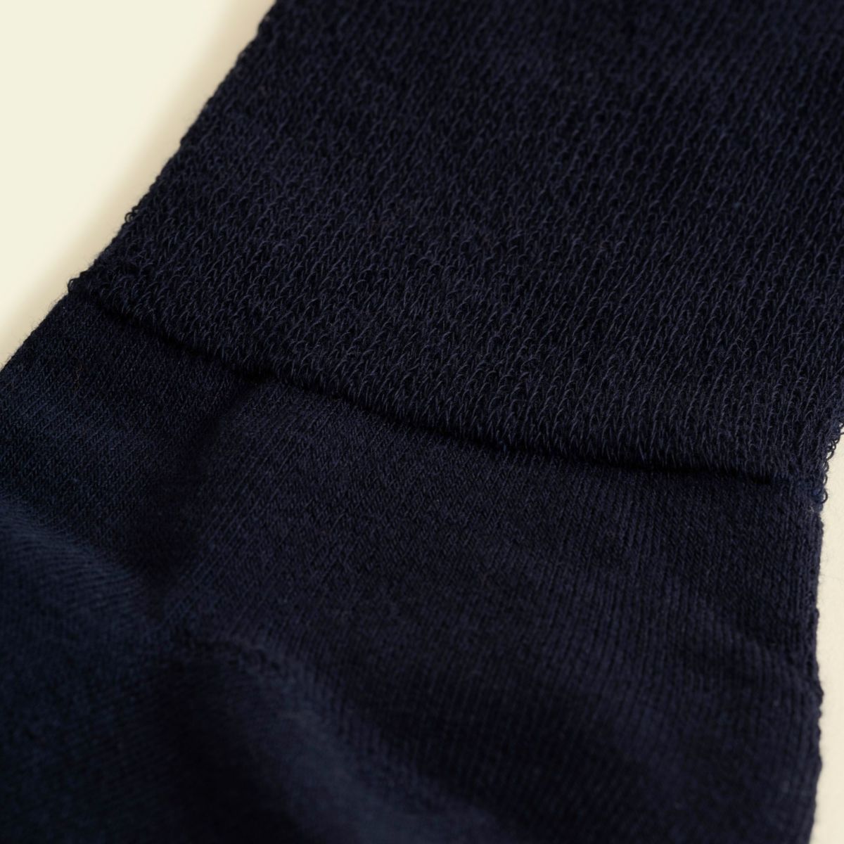 オーガニックコットンふわふわパイルソックス＜ダークネイビー＞　日本製