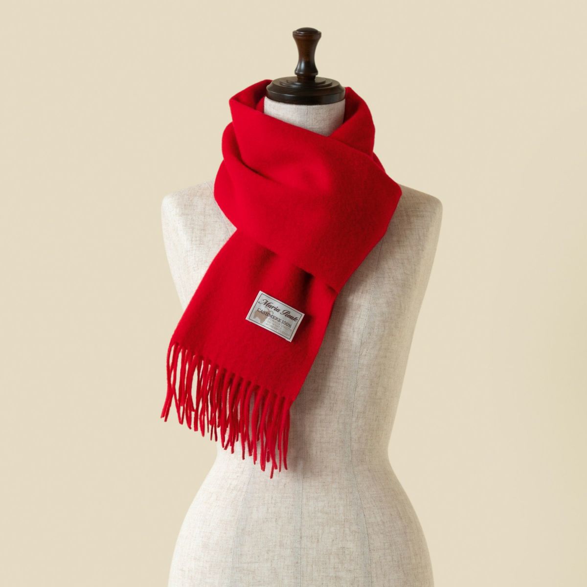 カシミヤ100%無地マフラー