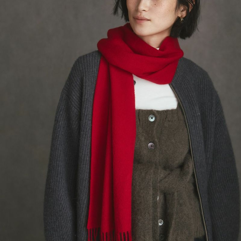 カシミヤ100%無地マフラー