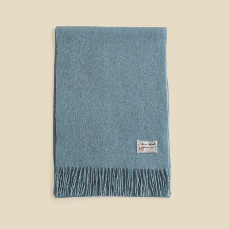 カシミヤ100%無地マフラー