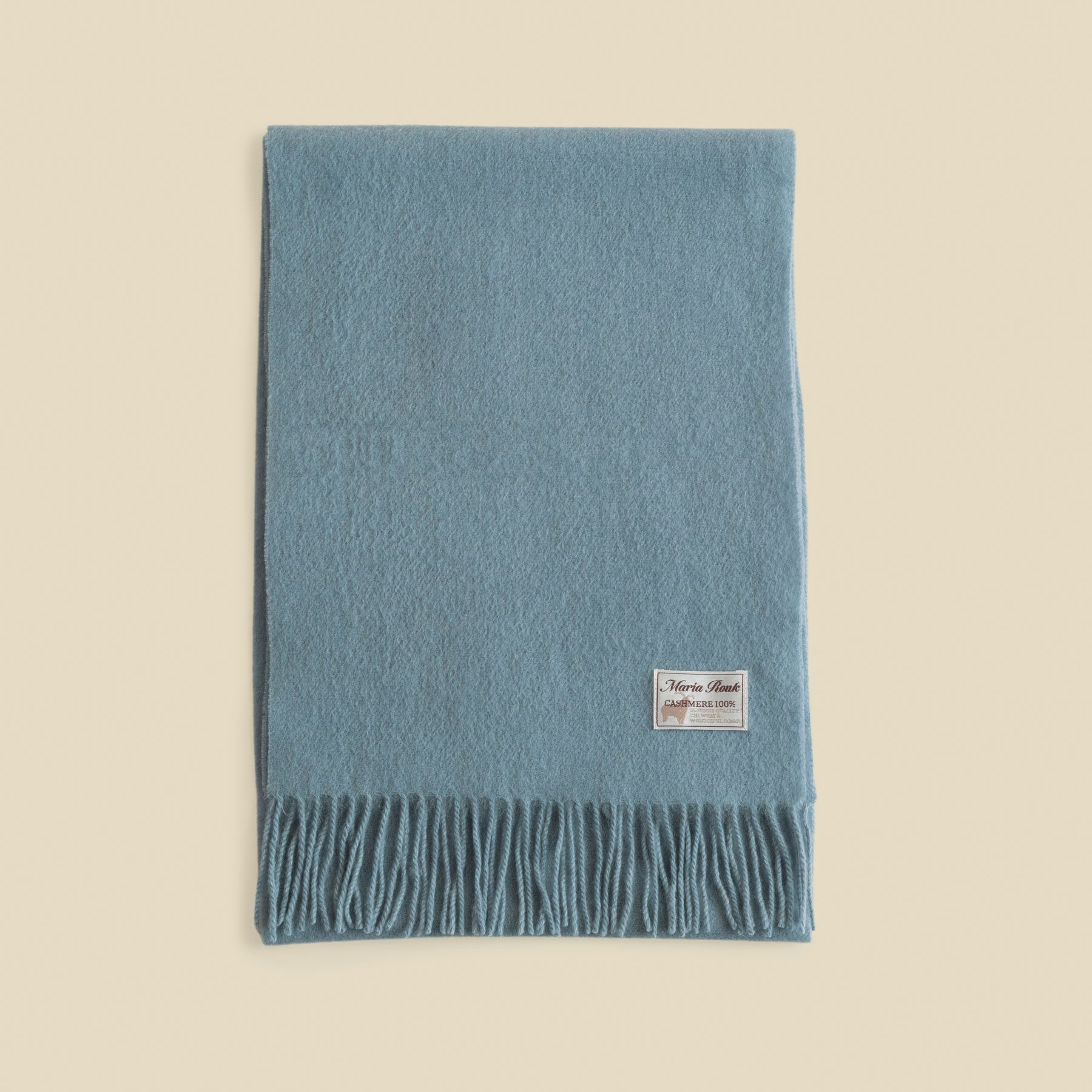 カシミヤ100%無地マフラー