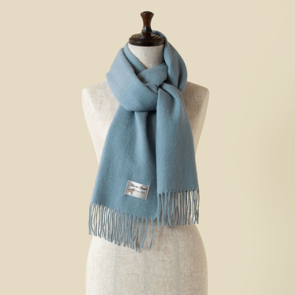 カシミヤ100%無地マフラー