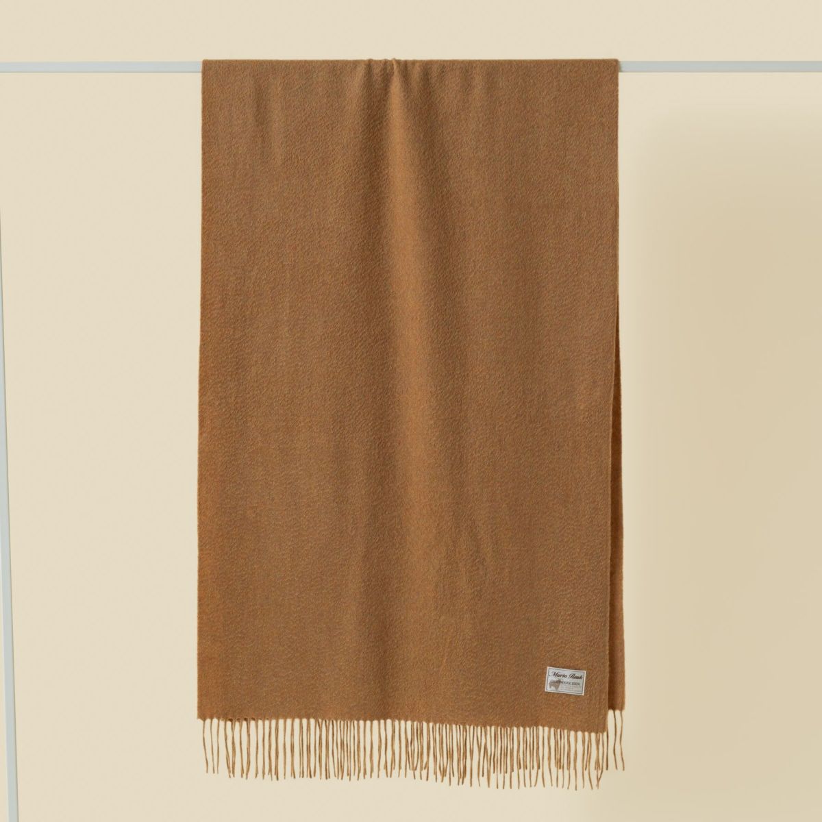 カシミヤ100%メランジストール＜カラシ＞