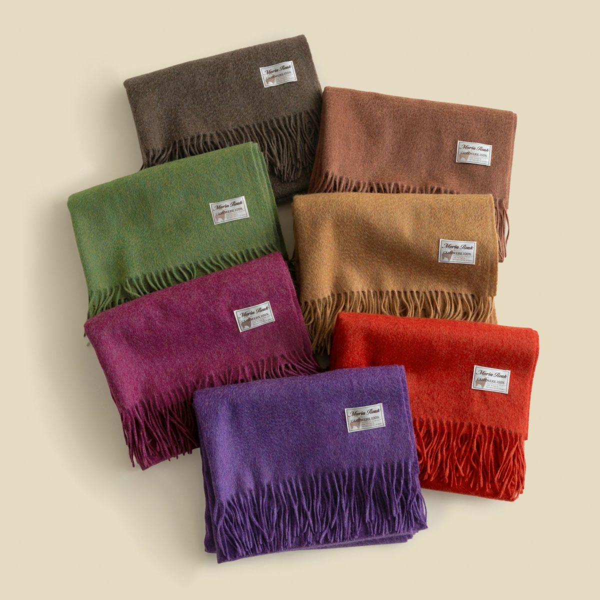 カシミヤ100%メランジストール