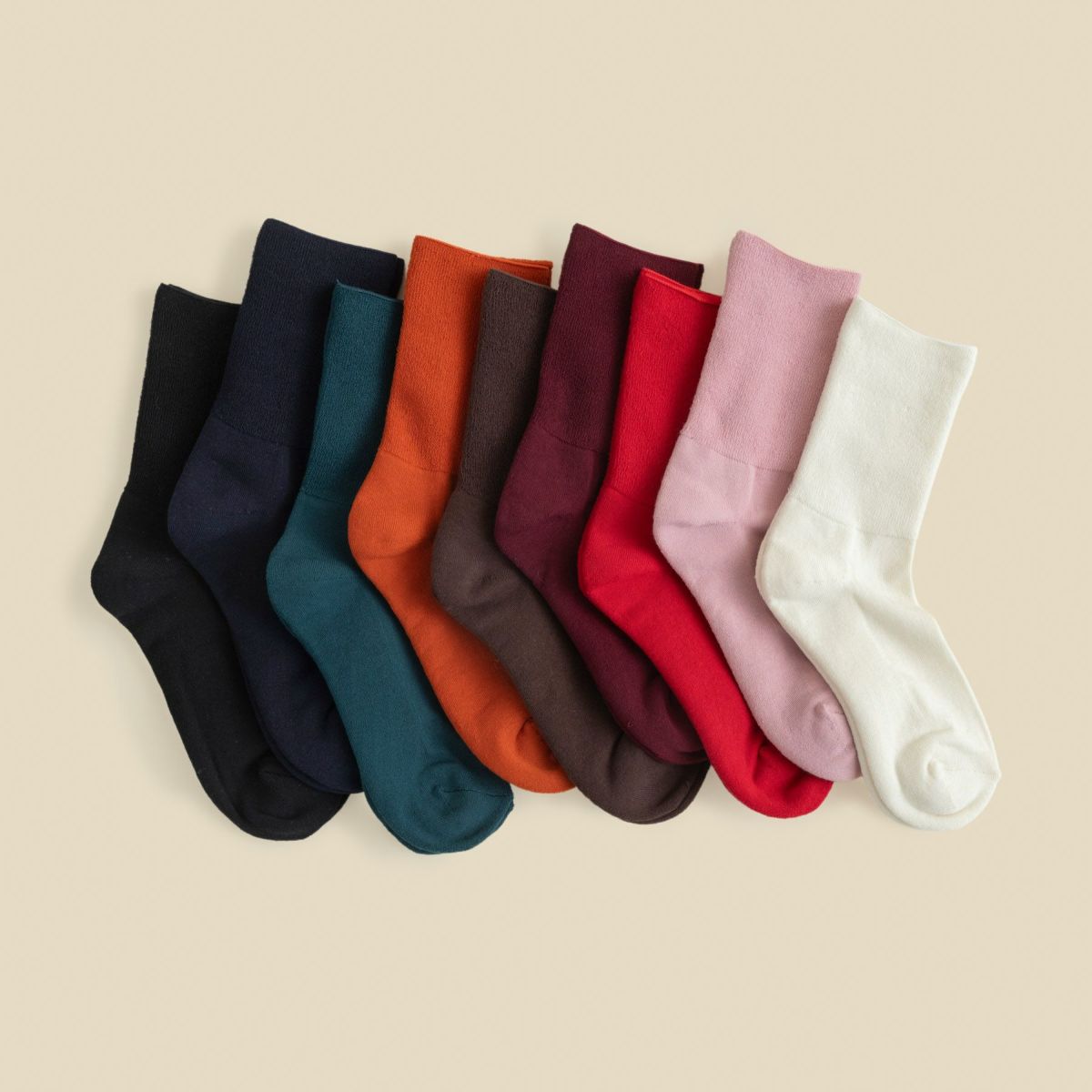 オーガニックコットンパイルソックス 日本製